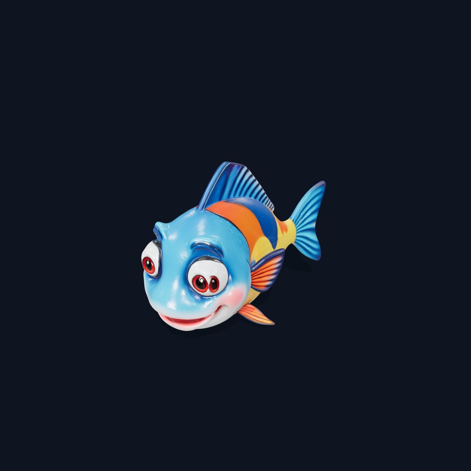 Cartoon Fish Character Model Pack